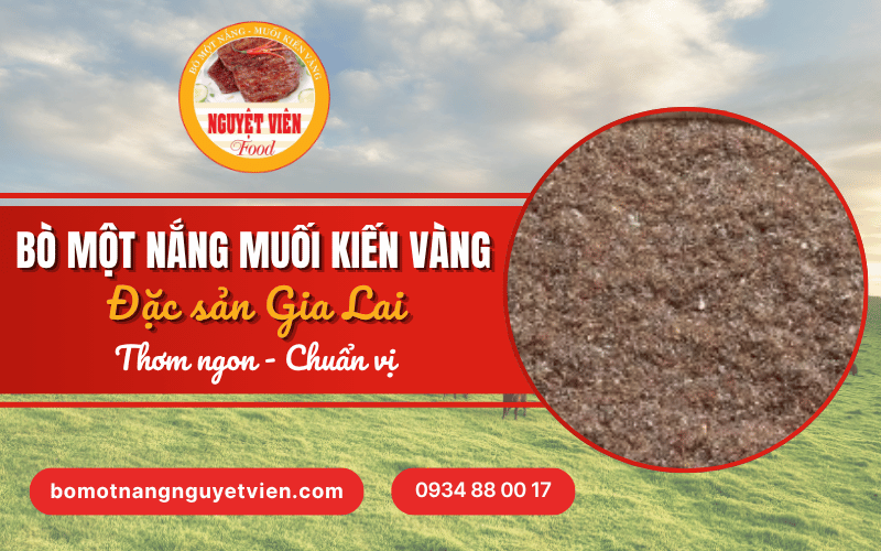 Bò một nắng muối kiến vàng