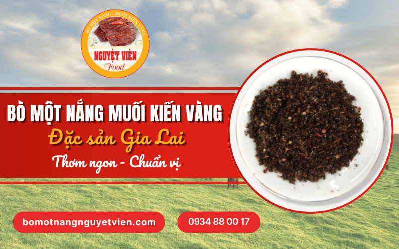 Bò một nắng muối kiến vàng