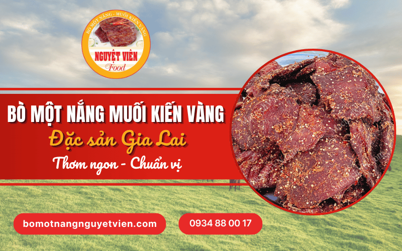 Bò một nắng muối kiến vàng